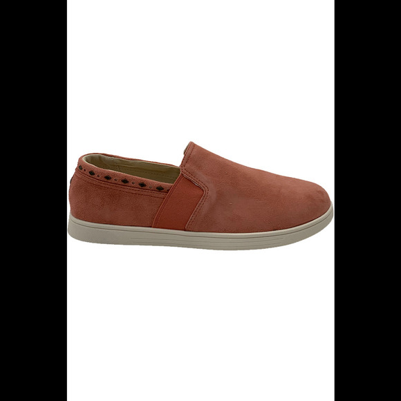 Spenco Orthotic Suede Water Repellent Slip-On Shoes Santa Terracotta - Medium - Picture 1 of 4
